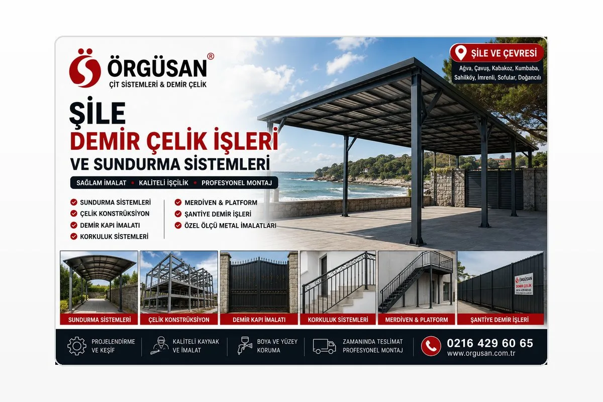 Şile Demir Çelik İşleri ve Sundurma Sistemleri Şile Demir Çelik İşleri ve Sundurma Sistemleri