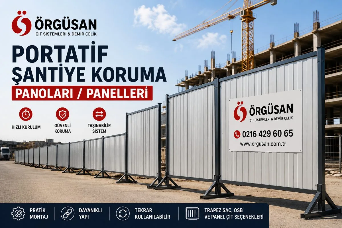 Portatif Şantiye Koruma Panoları